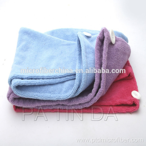 Plush Microfiber Hair Drying Turban Hair Towel